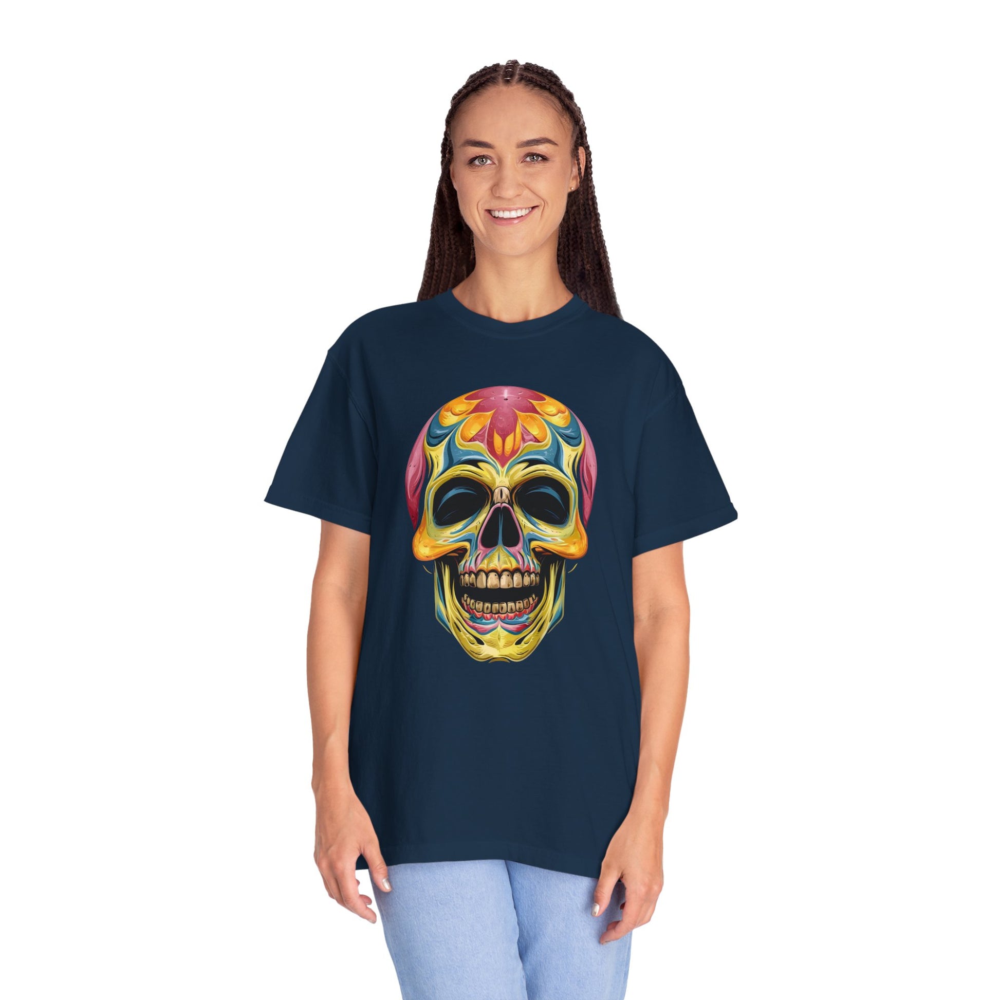 Unisex Colorful Skull T-shirt