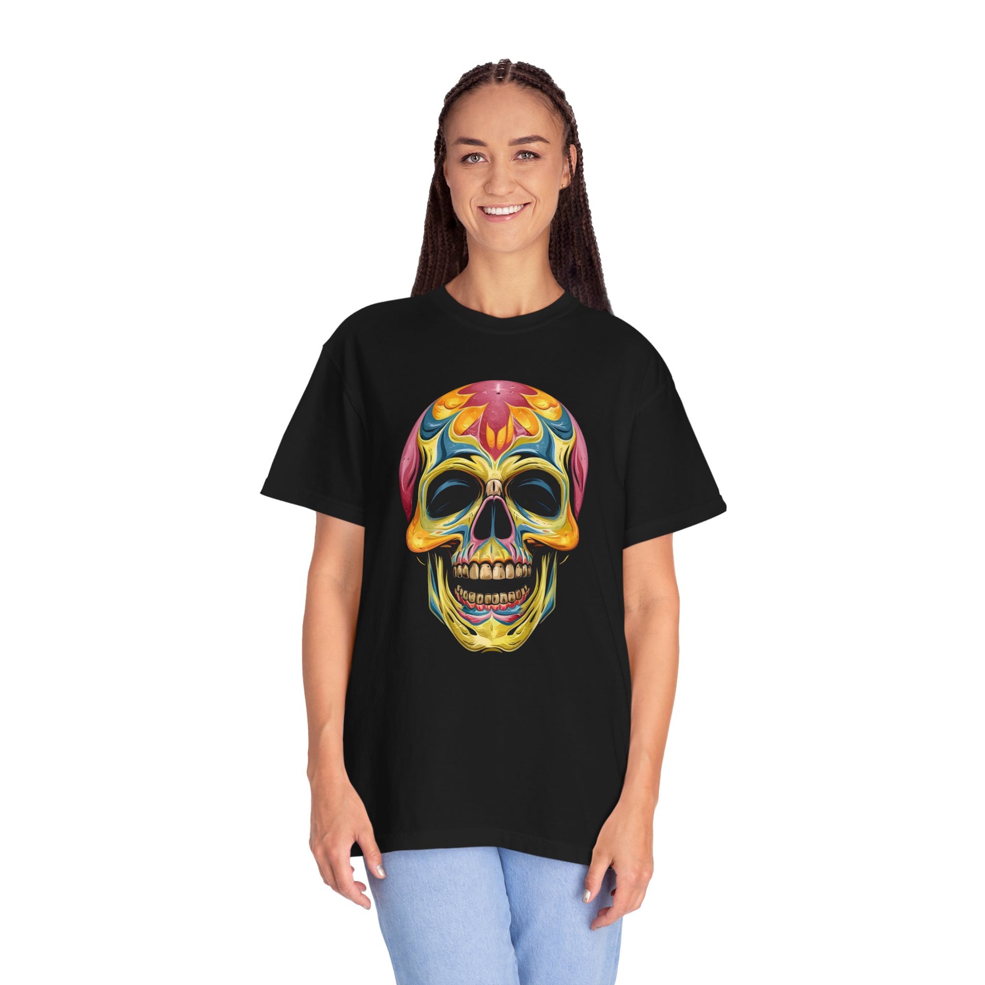 Unisex Colorful Skull T-shirt