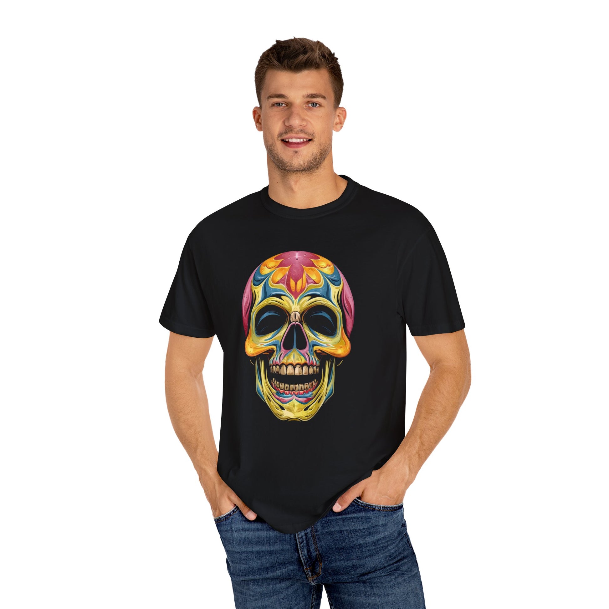 Unisex Colorful Skull T-shirt
