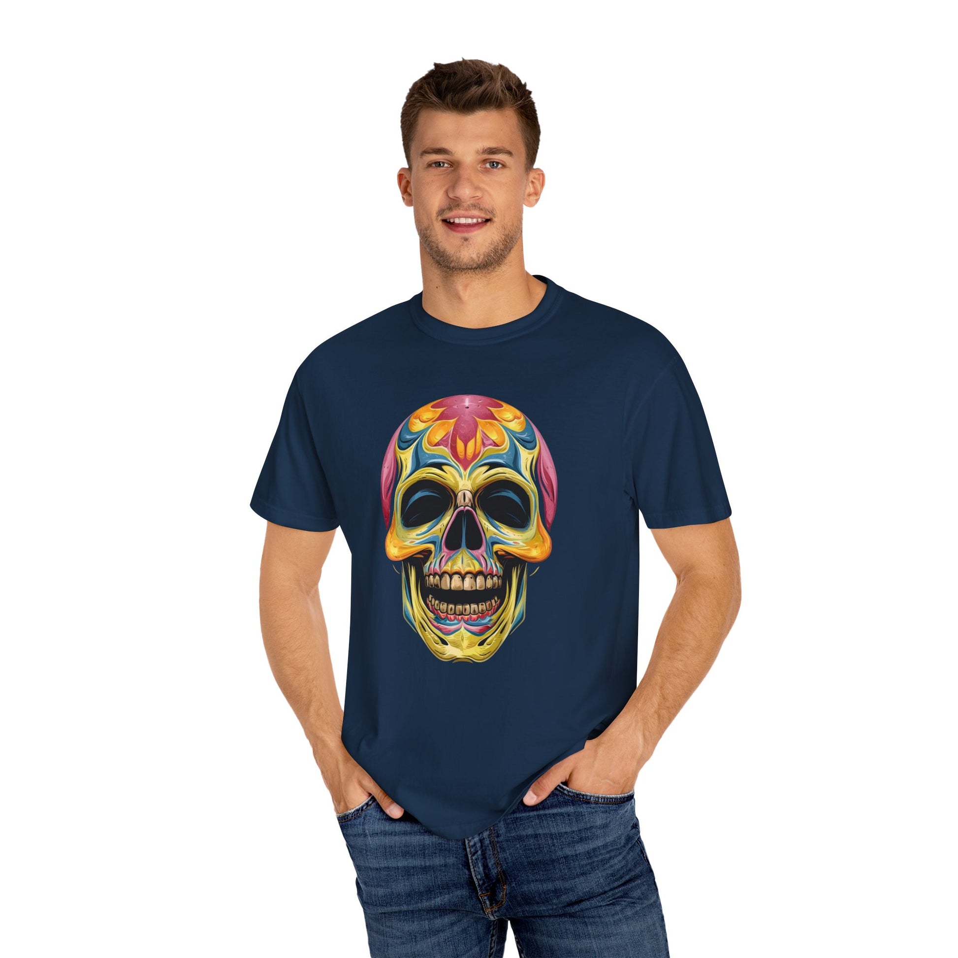Unisex Colorful Skull T-shirt